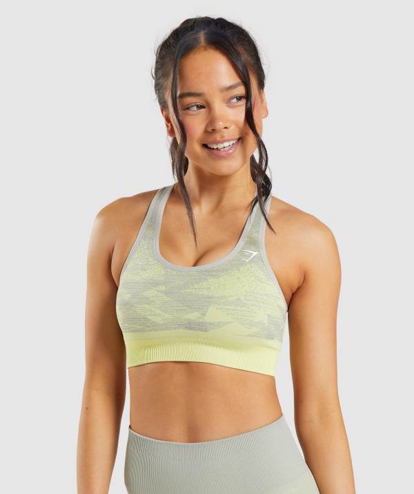 Damske Športové Podprsenky Gymshark Adapt Ombre Seamless Siva | AU5703629